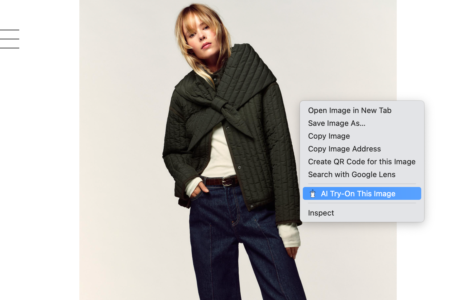 Right-click context menu